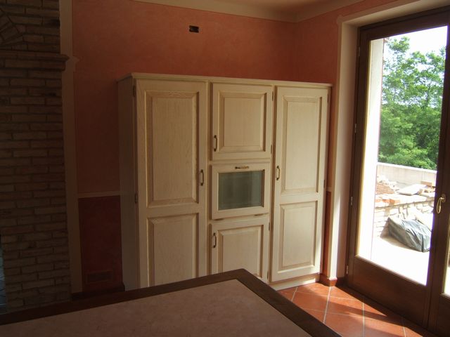 Cucina country '800 costruita artigianalmente su misura in legno ...