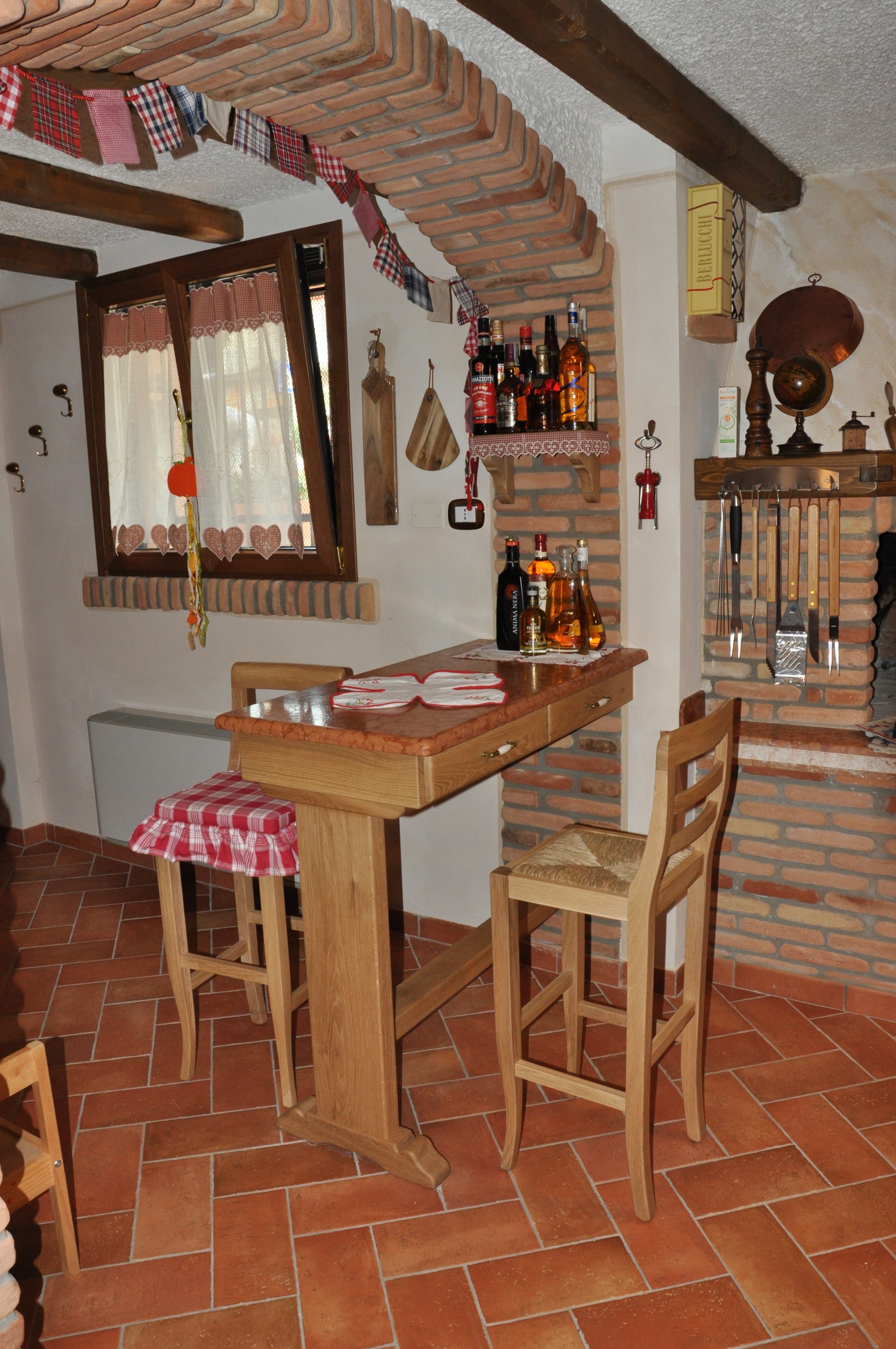 Cucina Con Penisola In Legno Fadini Mobili Cerea Verona