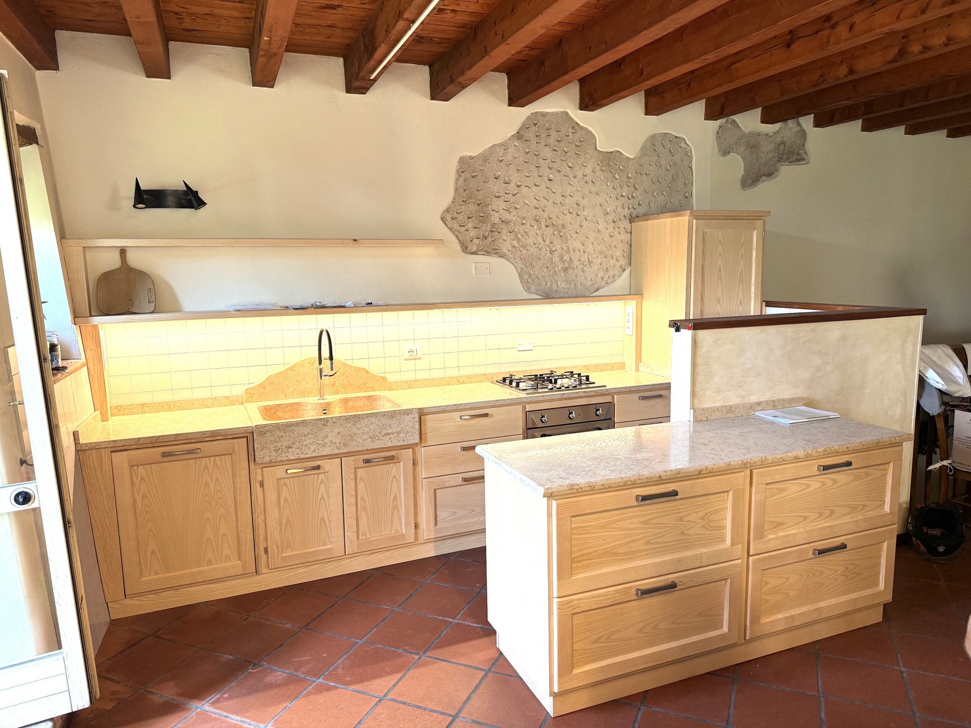 Cucina in legno di frassino art. 123
