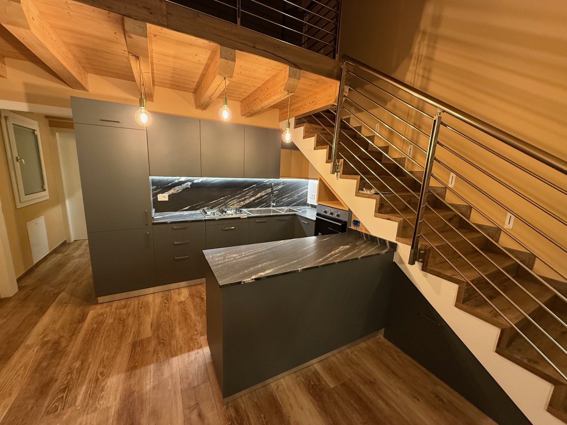 Cucina artigianale sottoscala art. 240