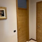 Porta  in rovere con sopraluce