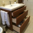 Mobile per bagno in legno di mogano