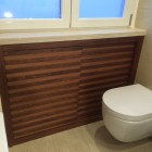 Mobile per bagno in legno di mogano