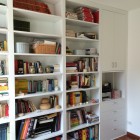 Libreria in legno laccato