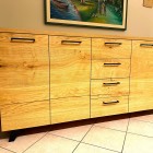 Credenza moderna in rovere naturale