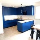 Cucina artigianale in legno laccato