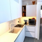 Cucina artigianale in legno laccato