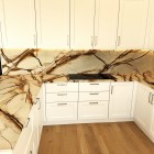Cucina artigianale in legno laccato