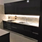 Cucina laccata nera