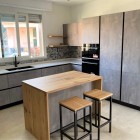 Cucina effetto cemento