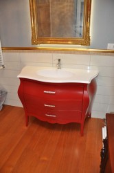 Mobile per bagno in legno a Savona