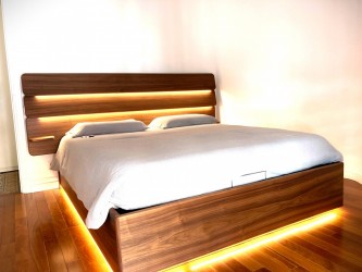 Letto a cassone in legno