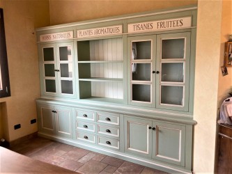 Libreria laccata shabby